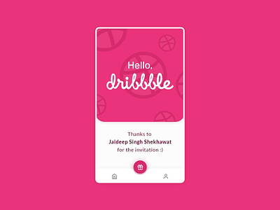 First Dribbble Shot app design draft dribbble dribbble invite firstshot hello dribble invitations mobile ui ui uidesign uxdesign uxui