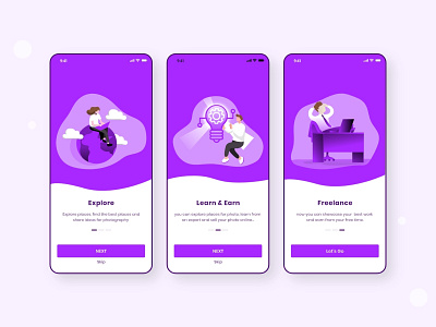 Onboarding Screen. Day1 of #10ddc appdesign dailyui dailyuichallenge designer mobile mobileapp mobiledesign onboarding ui uidesign uidesigner uidesigns uiux ux uxdesign uxdesigns uxui