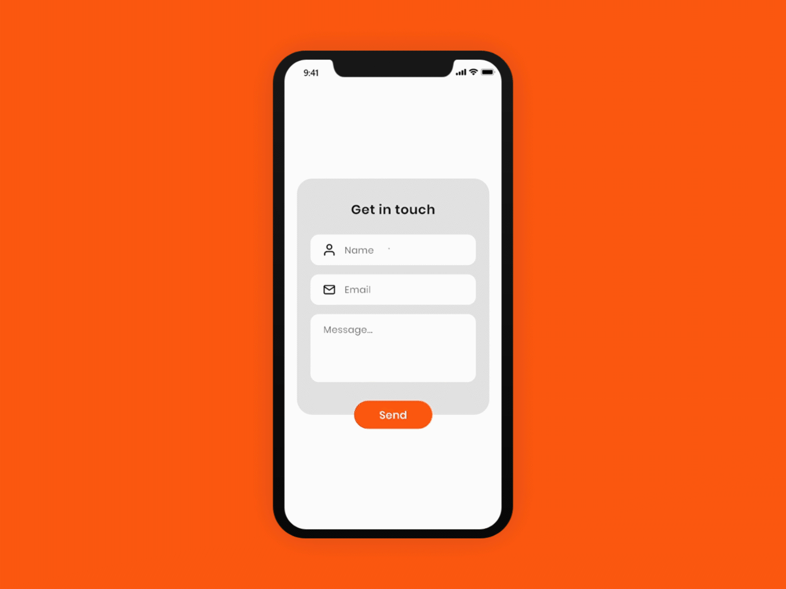 Contact us screen interaction animated animation animation design appdesign appdesigner contact page contactus dailyui designer interaction interaction design microinteraction mobile ui ui uidesign ux uxdesign uxdesigner uxui