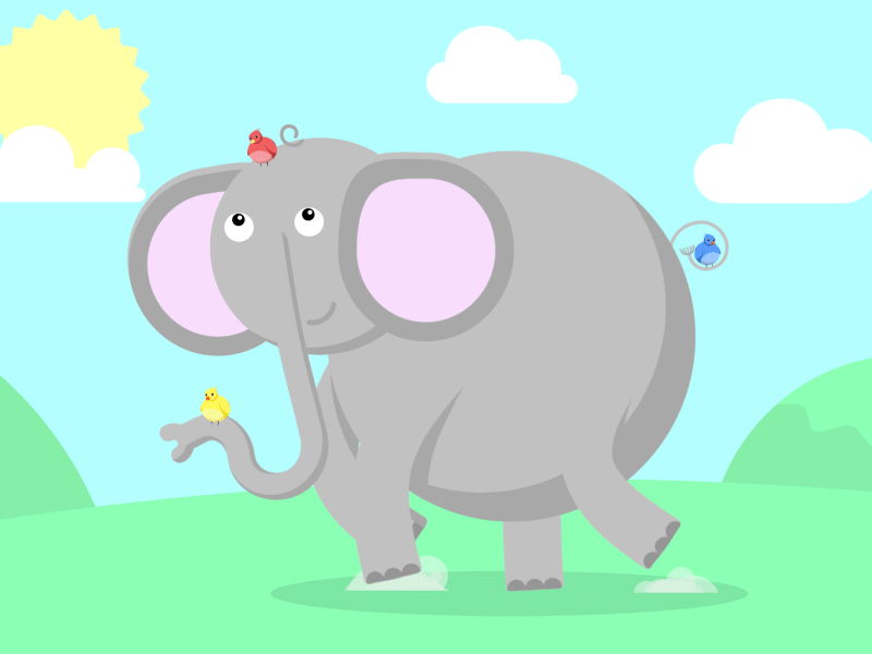 Running Elephant