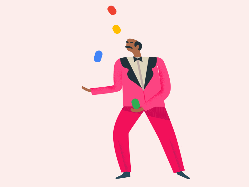 The Juggler animation gif google illustration juggler