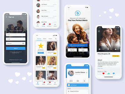 Dating App Design chat app chatting dating dating app kerem birgün ui design uiux