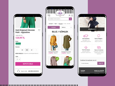 Ecommerce Shopping Design ecommerce ecommerce app ecommerce design ecommerce shop islamic clothing islamic design kerem birgün shoping ui design