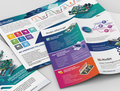 Tri-fold Brochure Design branding brochure design business promotions company profile design graphic design illustration logo