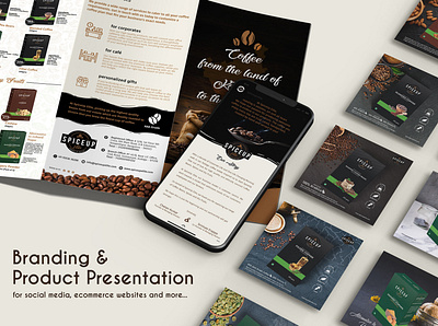 Tri-fold Brochure & Social Media Posts branding business promotions graphic design product photography product presentation social media post design social media promotions
