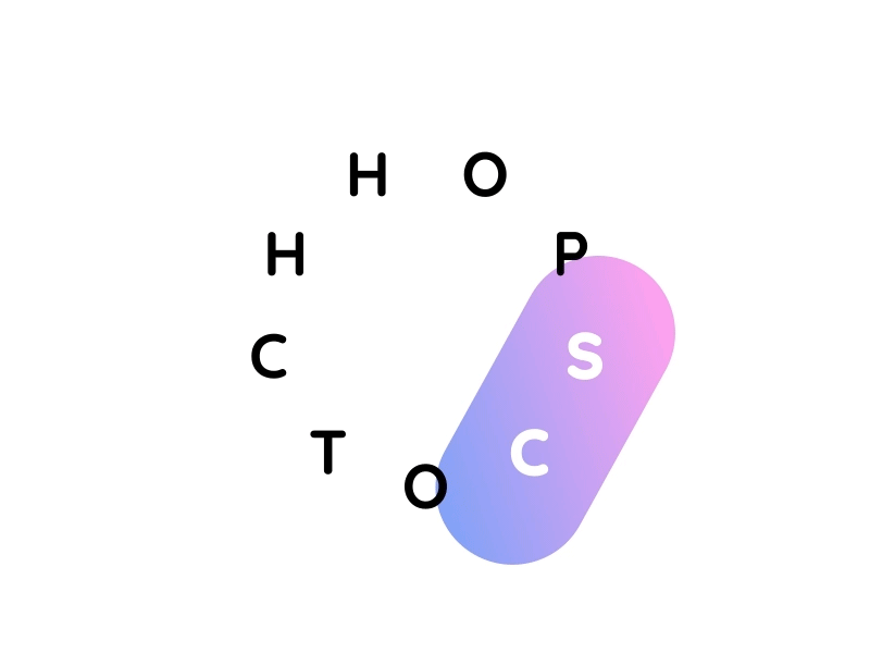 HOPSCOTCH branding design flat hopscotch illustration lettering logo animation typography vector
