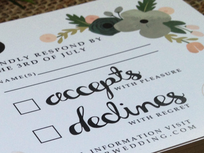 Wedding RSVP Design