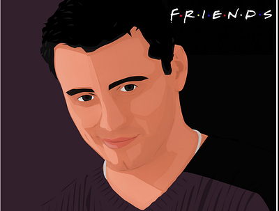 FRIENDS JOEY art design entertainment friends illustration illustration art illustrator joey netflix netflix and chill photoshop tv series tv show vector vector illustration