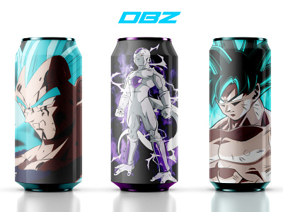 DBZ CANS DESIGN art branding design dragonball entertainment illustration illustration art illustrator marketing photoshop product product design vector vector illustration