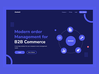 B2B landing page design