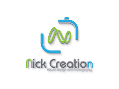 Nick creation logo design art branding design flat illustration illustrator inspirational logo minimal photograhy photography logo professional logo studio logo typography vector