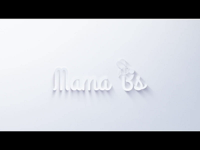 Mama Bs logo design art branding design flat illustration illustrator logo minimal typography vector