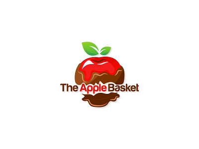 The Apple Basket logo design apple logo art branding chocolate chocolate logo design flat illustration illustrator logo minimal pleasing logo professional logo typography vector