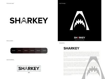 Sharkey logo design abstract brand brand design brand identity branding branding design design flat illustration illustrator logo logo design logodesign logos logotype minimal shark typogaphy vector