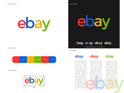ebay logo redesign app brand brand design brand identity branding branding design design ebay illustrator logo logo design logodesign logos logotype minimal redesign typogaphy ui vector web