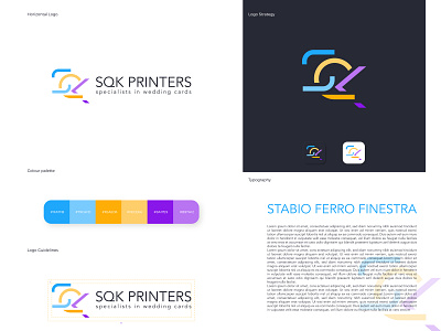 SQK Printers Logo Design brand brand design brand identity branding branding agency branding and identity branding concept branding design design flat icon illustrator logo logo design logodesign logos logotype minimal vector