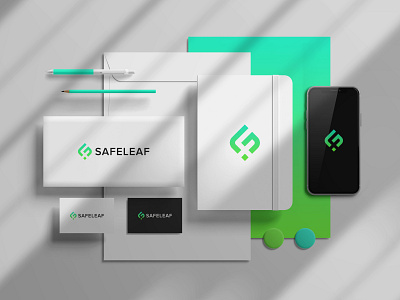 Safe leaf logo design