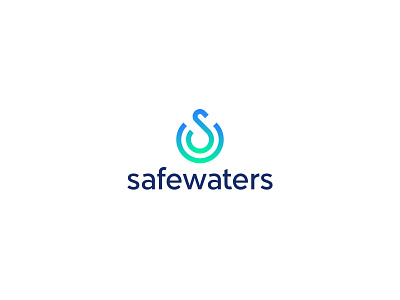 Safe Waters logo design 2022 logo 2022 trend abstract branding elegant geometric logo logo design logo designer logo mark logos logotype minimalism minimalist modern monogram paper symbol vector art vector illustration
