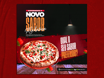 Pizzaria Concept - Social Media. design flavor photoshop pizza socialmedia