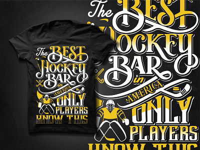 Hockey Concept T shirt Design