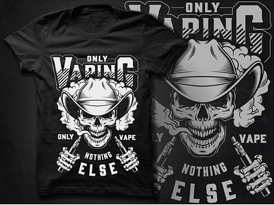 Vaping T Shirt Design