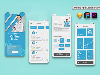 Medical Mobile App UI UX Design.