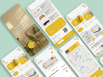 Furniture Mobile App UI UX Design.