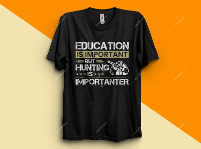 HUNTING IS IMPORTANTER T SHIRT DESIGN art clothing design fashion funny t shirt hoodies illustration nurse shirt nursing shirt shirts tees teeshirts