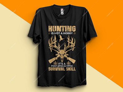 HUNTING IS NOT A HOBBY T SHIRT DESIGN