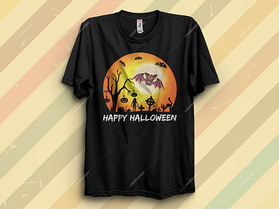 HAPPY HALLOWEEN T-SHIRT DESIGN