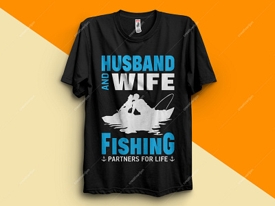 HUSBAND AND WIFE FISHING PARTNERS FOR LIFE T-SHIRT DESIGN art clothing design fashion fishing fishing logo fishing partners t shirt design fishing partners t shirt design fishing rod fishing t shirt fishing t shirt design fishing t shirt design funny t shirt hoodies shirts teeshirts typography