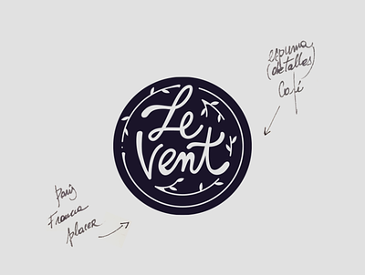 Logo LeVent branding design illustration logo
