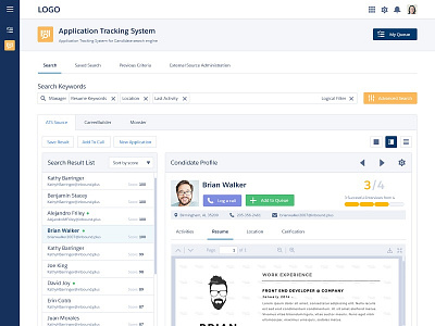 Talent Rover - Lightning Design System app dashboard saas ui ux web webapp