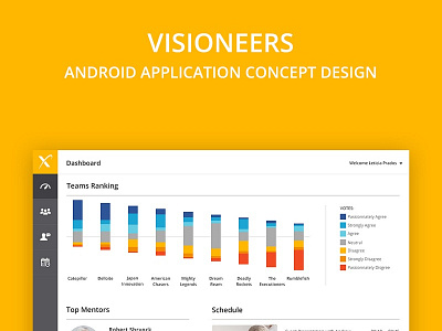 Visioneers Event - Tablet App app design event ipad tablet ui ux