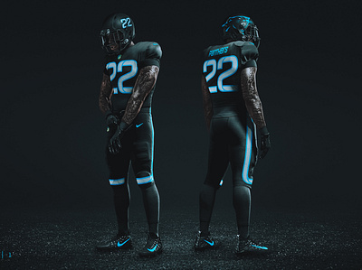 What if the Panthers went for a more modern uniform update? carolina panthers design football jersey nfl nike panthers sports uniform