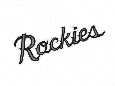 Colorado Rockies Brand Recharge Logo Set baseball colorado jersey logo mlb nike rockies