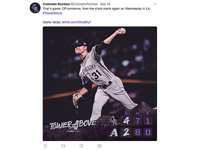 Colorado Rockies Social Concept animation baseball colorado mlb rockies social social media twitter