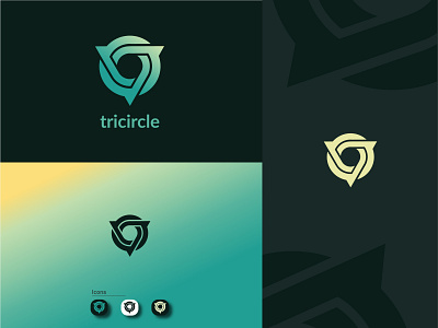 tricircle monogram logo branding branding design circle combination creative design geomatric graphic design illustration logo logo design logo divisor logo folio logo inspiration logo mark minimalistic triangle vector