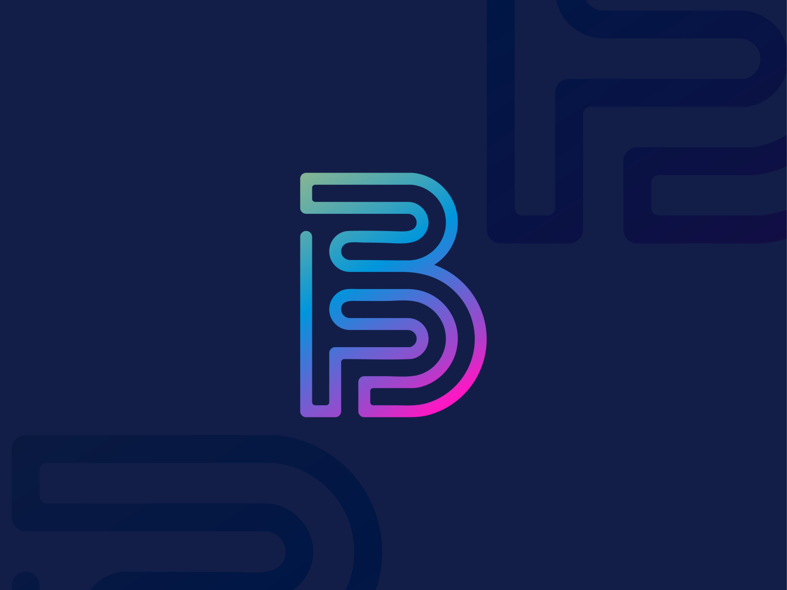 B Letter Monogram Logo (minimal) by tanzina kabir on Dribbble