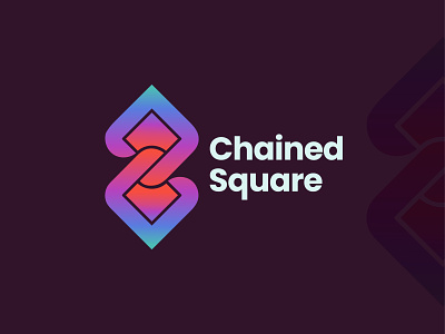 Chained Square Logo branding branding design chained related connection creative design elegant geomatric graphic design identity illustration logo logo inspiration logo mark modern power square support team together
