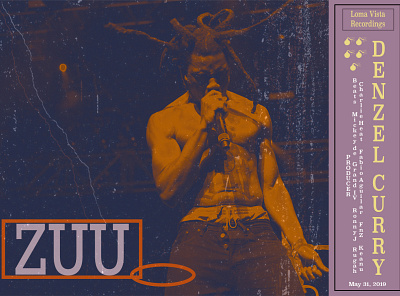 DENZEL CURRY album design music photoshop texture