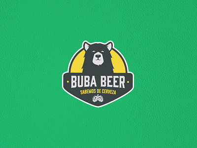 BUBA BEER - Logo & Branding argentina badge bear beer beer label branding craft beer hop illustration