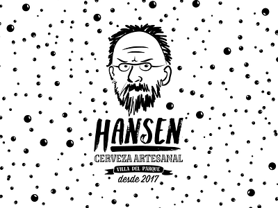 HANSEN CERVEZA ARTESANAL - Logo & Branding argentina beer beer label branding bubbles craft beer hansen illustration logo