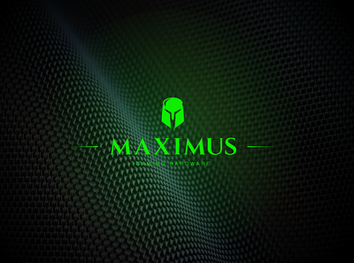 MAXIMUS - Logo Design & Branding argentina branding carbon fiber esports gaming gaming hardware gladiator green hardware logo