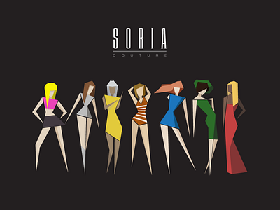SORIA Couture - Logo & Design argentina branding colors colrful couture fashion hair illustration logo model