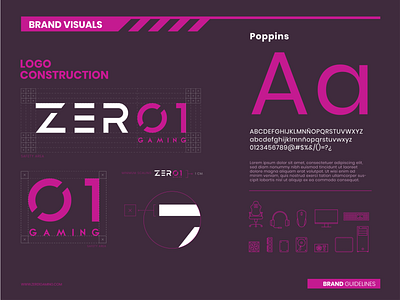 Zer01 argentina branding buenosaires corporate design gamer gaming guidelines icon logo typography ui ux