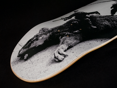 Big Game Skateboard Deck graphic design photography print design silkscreen skateboard