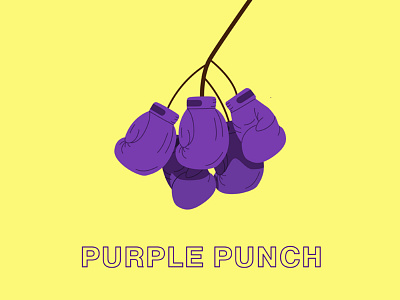 Purple Punch branding design illustration illustrator logo vector