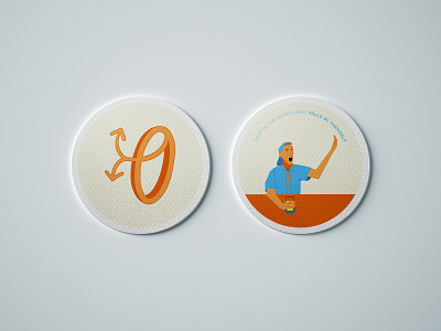 Over Under Coasters branding design illustration illustrator logo vector