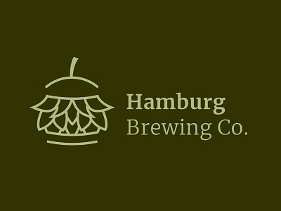 Hamburg Brewery Concept Logo branding design illustration logo vector